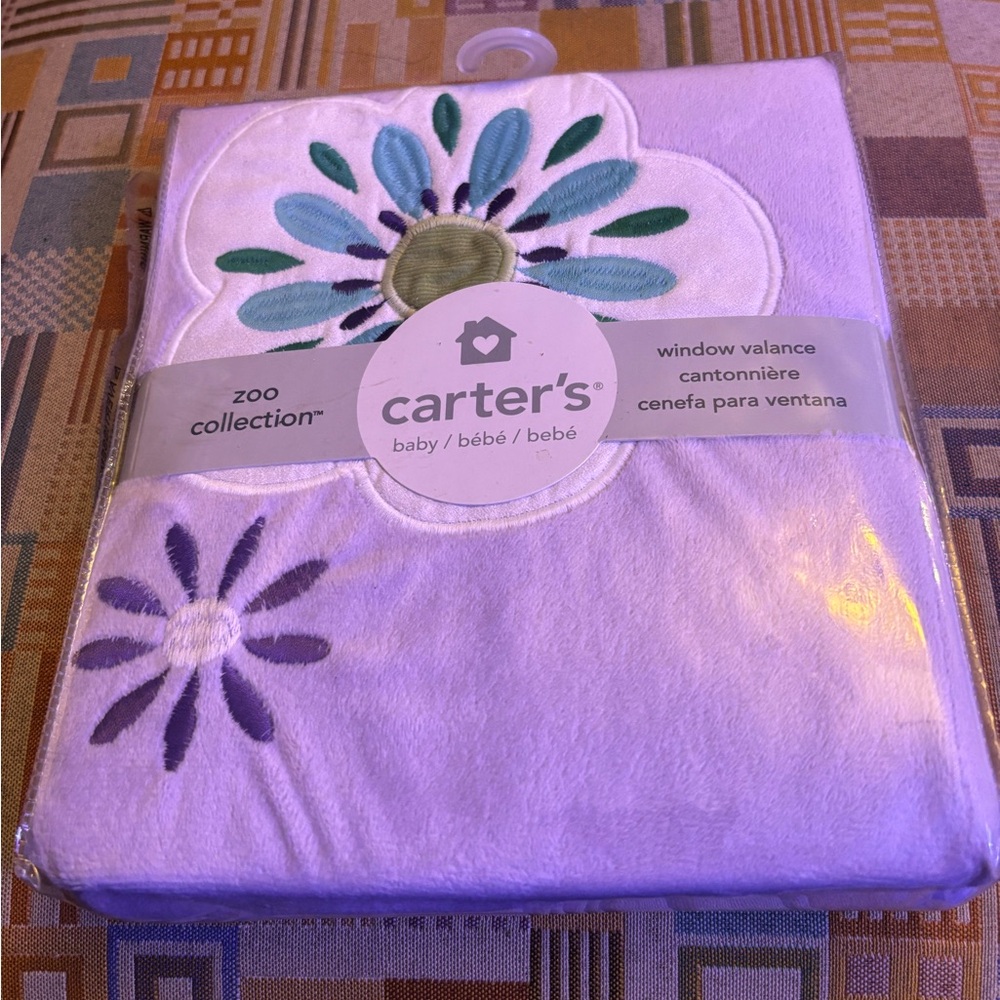 Carter's Lavender Floral Window Valance